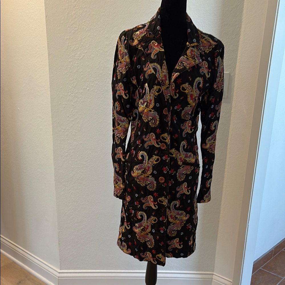 Johnny Was Vibrant Paisley Long Sleeve coat